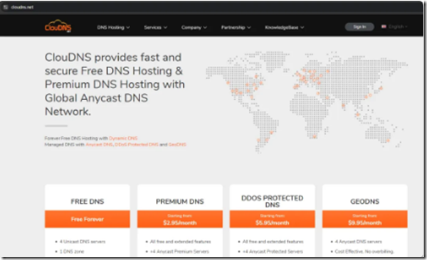 CloudDNS永久免費域名註冊中文教程  不用續費的域名  二級免費域名的優點和缺點